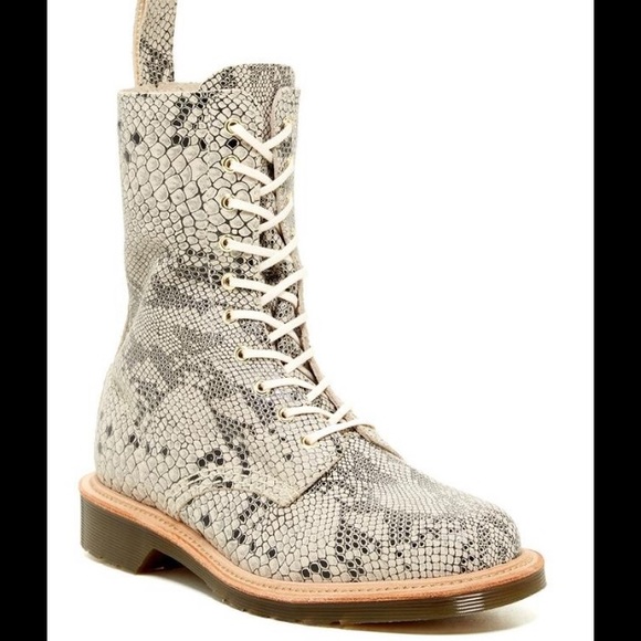 Dr. Martens Shoes - NWOT Dr Martens leather 1490 faux python boots